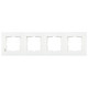 Рамка четверная горизонтальная VIKO Karre белая 90960203