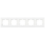Рамка п'ятірна горизонтальна VIKO Karre біла 90960204