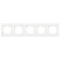 Рамка п'ятірна горизонтальна VIKO Karre біла 90960204