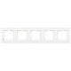 Рамка п'ятірна горизонтальна VIKO Karre біла 90960204