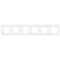 Рамка шестерная горизонтальная VIKO Karre белая 90960205