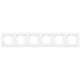 Рамка шестерная горизонтальная VIKO Karre белая 90960205