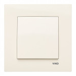 Вимикач одноклавішний VIKO Karre крем 90960101