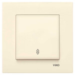 Выключатель одноклавишный проходной VIKO Karre крем 90960104