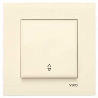 Выключатель одноклавишный проходной VIKO Karre крем 90960104