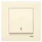 Выключатель одноклавишный проходной VIKO Karre крем 90960104