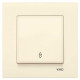 Выключатель одноклавишный проходной VIKO Karre крем 90960104