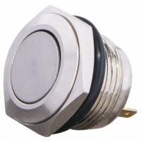 Кнопка металлическая плоская АСКО-УКРЕМ TY 16-211P (NO) A0140010084