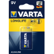 Батарейка алкалиновая (щелочная) Крона VARTA 6LR61 9V Longlife золото 4122101411