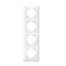 Рамка четвірна вертикальна VIDEX BINERA біла (VF-BNFR4V-W)