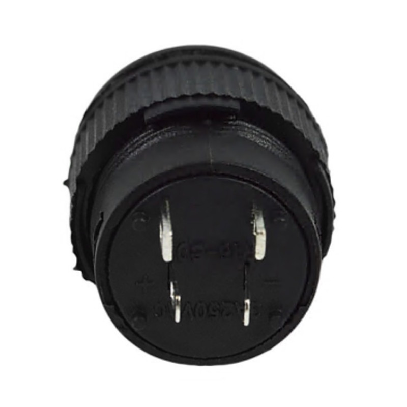 Кнопка LEMANSO LSW13 круглая зелёная с LED подсветкой ON-OFF/R16-503AD