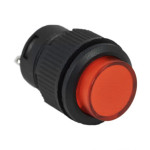 Кнопка LEMANSO LSW13 круглая красная с LED подсветкой ON-OFF/R16-503AD
