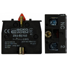 Блок-контакт ZB2-BE102 (NC) для кнопок XB2 АСКО-УКРЕМ A0140010026