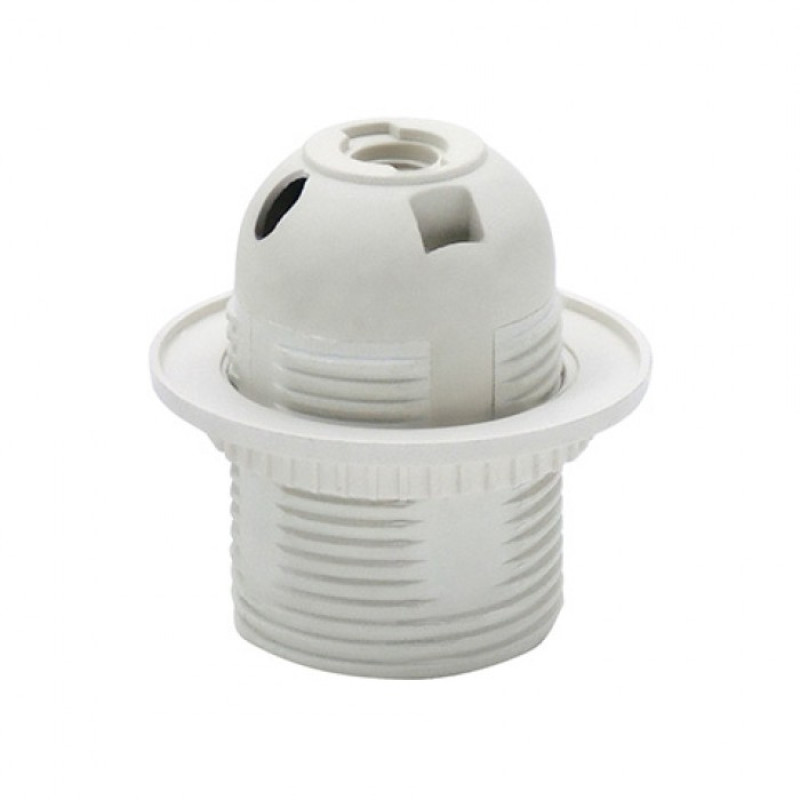 Патрон Е27 люстровый без резьбы VL257 белый Violux 094-002-0001-010