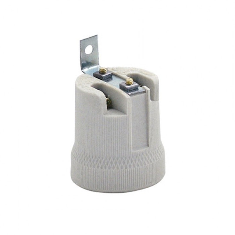 Патрон Е27 керамический с креплением белый HL 592 HOROZ 094-003-0003-010