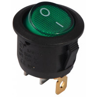 Переключатель АСКО-УКРЕМ KCD1-5-101N GR/B 1-клавишный зеленый с подсветкой A0140040072