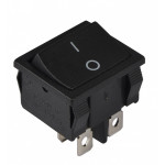 Переключатель АСКО-УКРЕМ KCD1-6-201 B/B 1-клавишный черный A0140040080