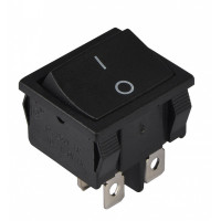 Переключатель АСКО-УКРЕМ KCD1-6-201 B/B 1-клавишный черный A0140040080