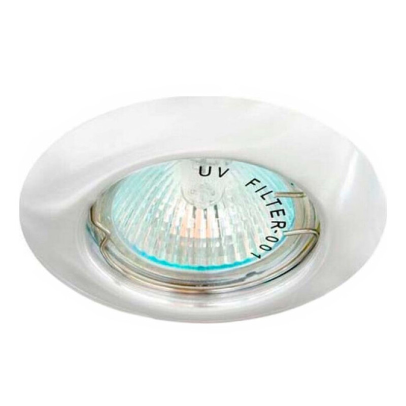 Встраиваемый не поворотный точечный светильник FERON DL13 под MR-16 белый 15126