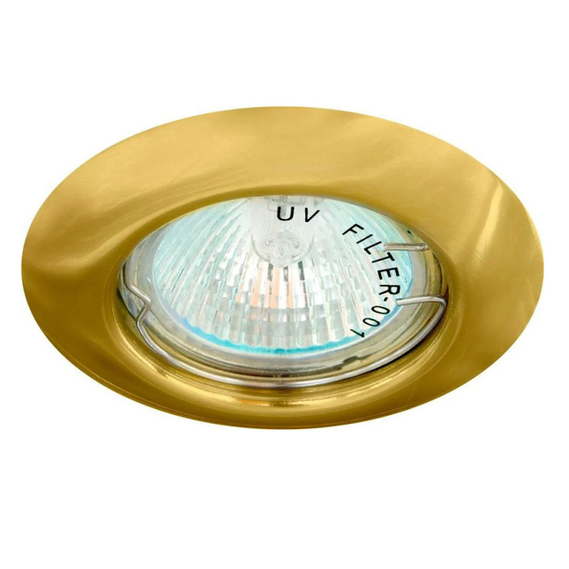 Встраиваемый не поворотный точечный светильник FERON DL13 MR-16 золото 15127