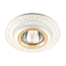 Встраиваемый не поворотный точечный светильник FERON DL6240 MR-16 белый золото 28884