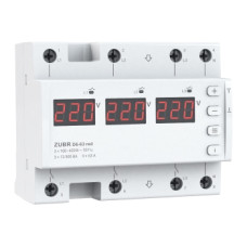 Реле напряжения 3ф 63А D6-63 RED ZUBR 4820120222153