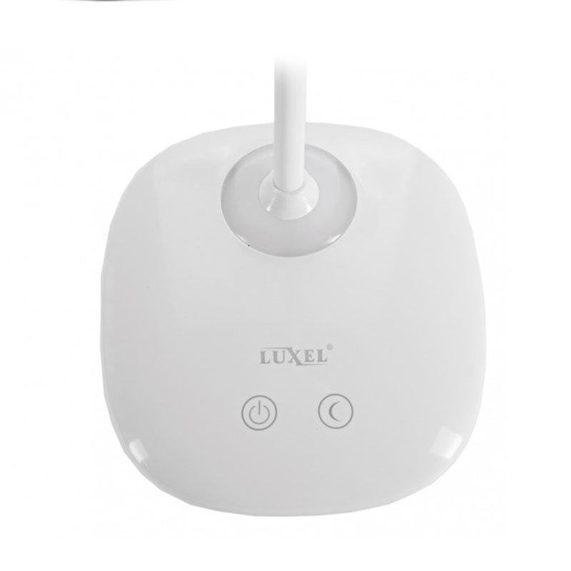 Настільний LED світильник LUXEL TL-04W 6w білий+USB+нічник