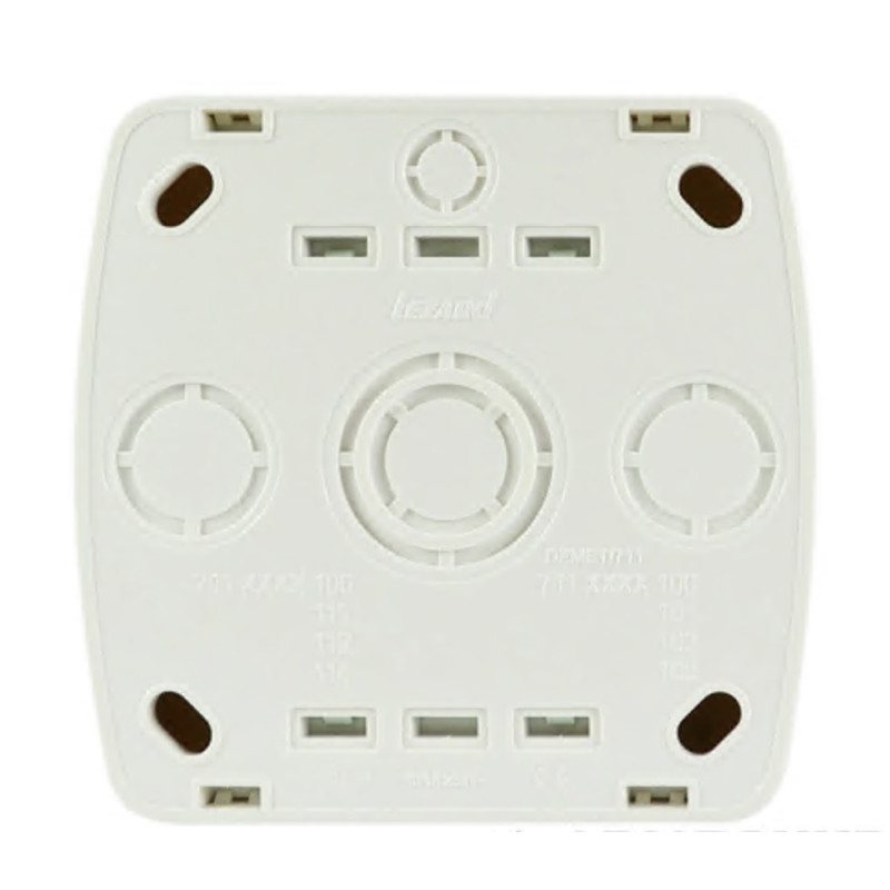 Вимикач накладний одноклавішний з підсвіткою LEZARD Demet білий IP20 711-0200-111