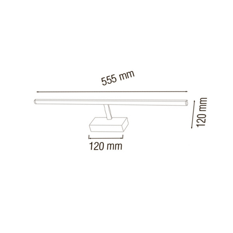 Подсветка для картин и зеркал HOROZ KANARYA-12 12W 4200K хром 040-012-0012-010