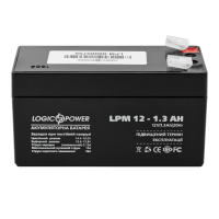Аккумуляторная батарея свинцово-кислотная AGM LPM 12-1.3 AH LogicPower