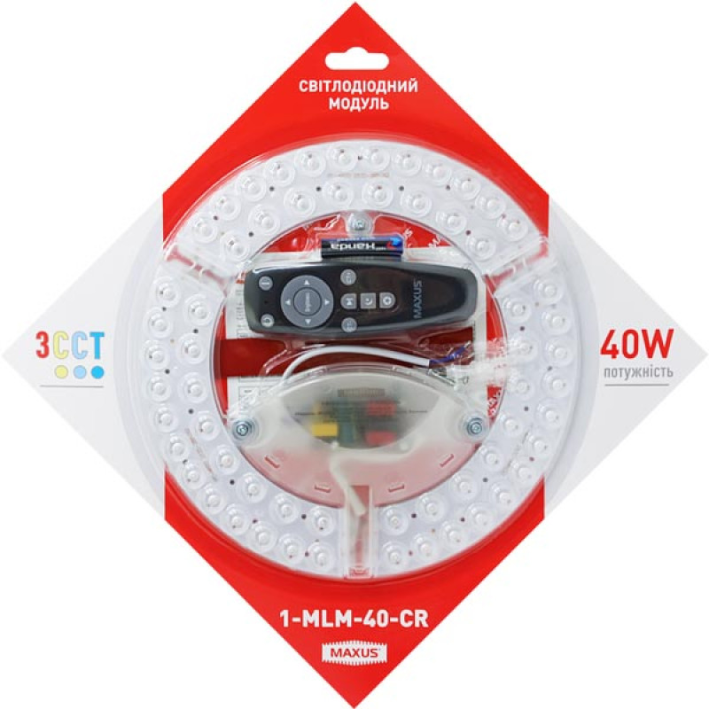 Светодиодный модуль 1-MLM-40-CR MAXUS Led Module 40W 3CCT Circle Remote