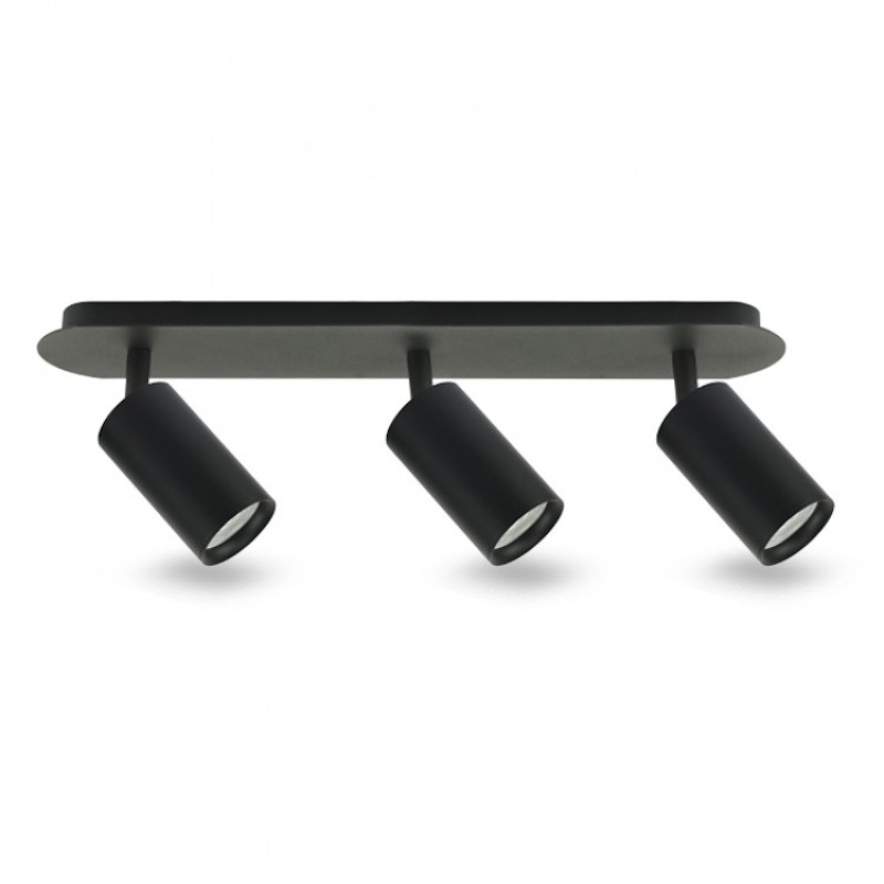 Накладной поворотный светильник FERON ML311-3 чорный 40106