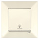 Вимикач одноклавішний прохідний з підсвіткою VIIKO Meridian крем 90970263-WH