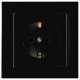 Розетка одинарна з/з NILSON Touran чорна 24221017