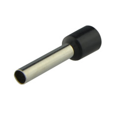 Кабельний наконечник АСКО-УКРЕМ трубчастий в ізоляції НТ 6,0-18 черный (100шт) A0060010008