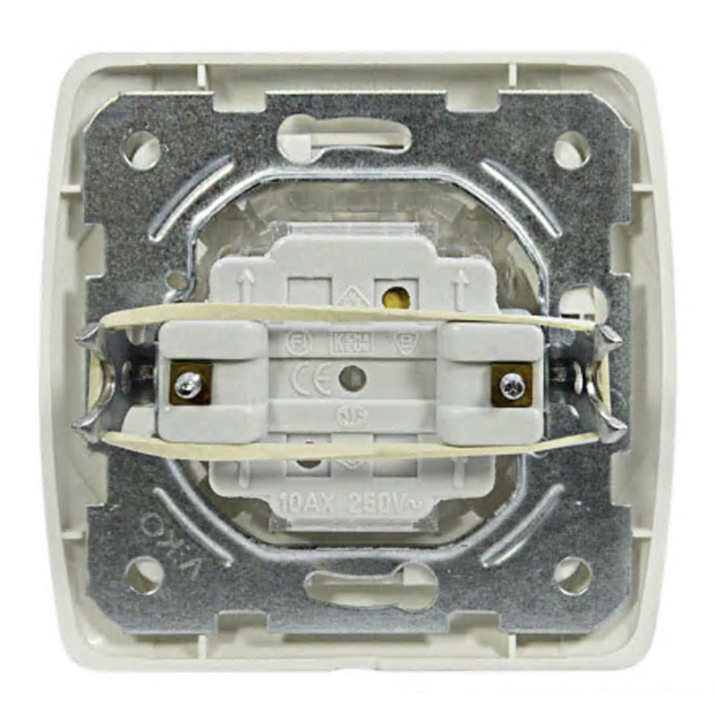 Выключатель одноклавишный VIKO Carmen белый 90561001