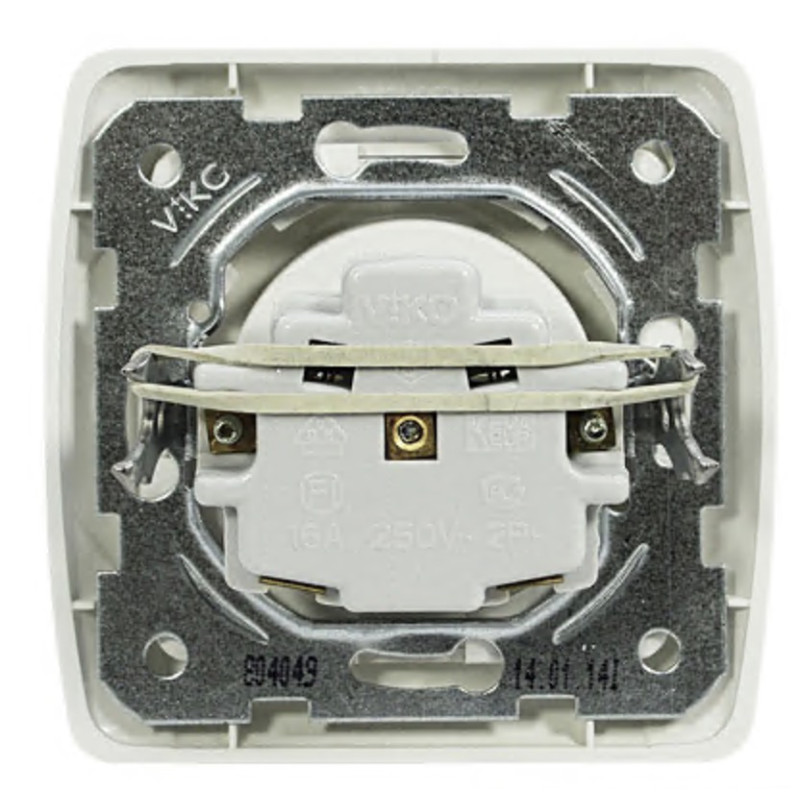 Розетка одинарна б/з VIKO Carmen біла 90561007