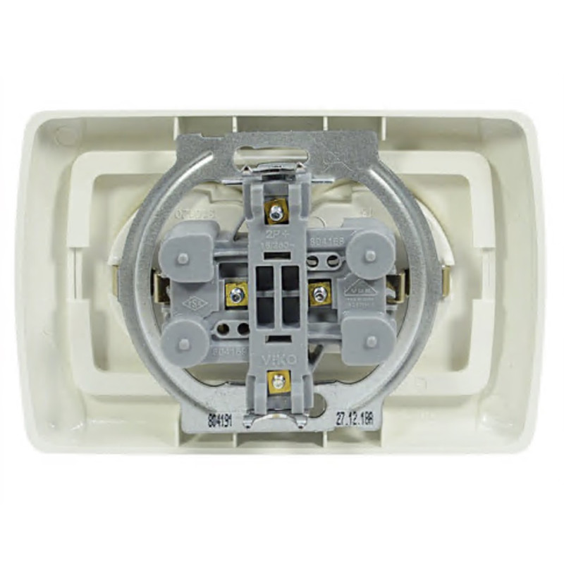 Розетка двомісна з/з VIKO Carmen біла 90561056