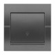 Кнопка звонка LEZARD Deriy графит 702-2929-103