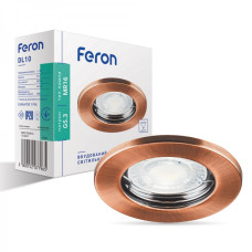 Встраиваемый точечный светильник FERON DL10 MR-16 античная медь 15207