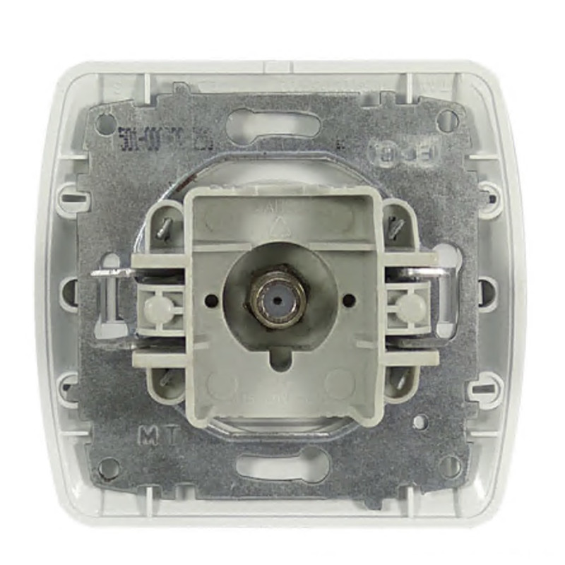 Розетка телевизионная+спутниковая белая EL-BI Zirve (501-000201-280)