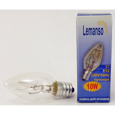 Лампа для ночников Lemanso C7 220V 10W E12 (в коробке)
