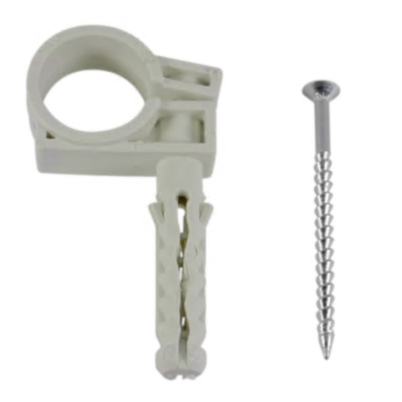 Обойма для труб и кабеля WAVE  с ударным шурупом D18-20мм