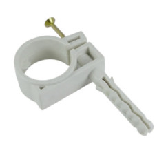 Обойма для труб и кабеля WAVE с ударным шурупом D25-27мм