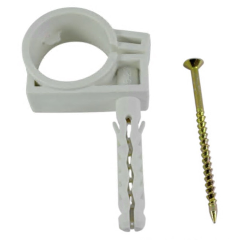 Обойма для труб и кабеля WAVE с ударным шурупом D25-27мм