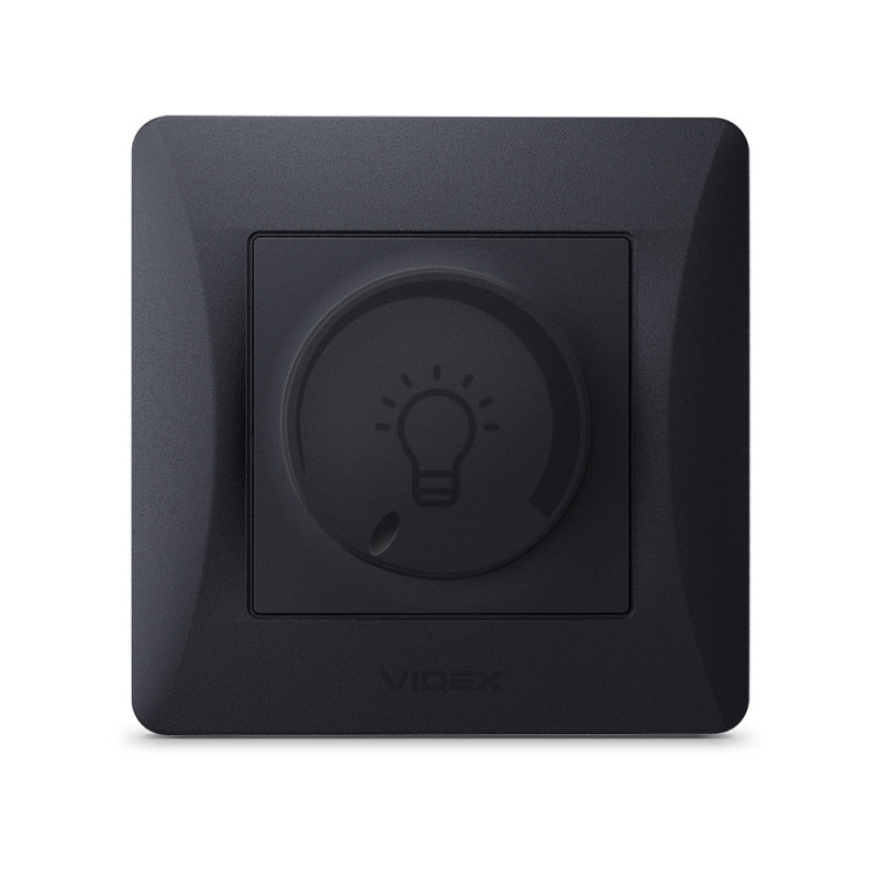 Светодиодный регулятор света BINERA 200ВТ VIDEX черный графит (VF-BNDML200-BG)