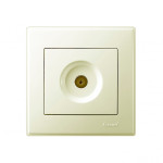 Розетка ТВ проходная LEZARD Lesya крем 705-0303-129 