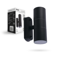 Архитектурный светильник FERON DH0704 2хGU10 черный 11882