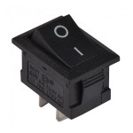 Перемикач АСКО-УКРЕМ KCD1-101 B/B 1-клавішний чорний (LSW08)