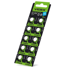 Батарейка часовая алкалиновая (щелочная) VIDEX AG9 LR936 (10шт) (AG9/10B/1.5V)